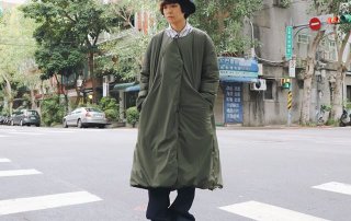 軍風,男裝女穿,學院,outdoor,focus,一週搭配,同色系,拼接,搭配名人,阿潔,格紋,條紋,女生搭配,街頭搭配,azzurro