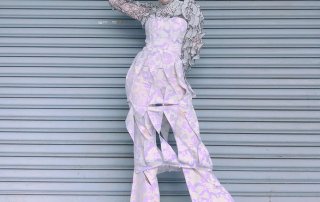 花紋,滿版,蕾絲,金屬,金色,同色系,一週搭配,街頭搭配,女生搭配,Wednesday,拜三老師,拜三,搭配名人