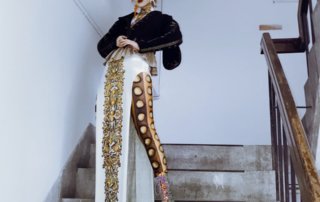 花紋,滿版,蕾絲,金屬,金色,同色系,一週搭配,街頭搭配,女生搭配,Wednesday,拜三老師,拜三,搭配名人,拜三老師