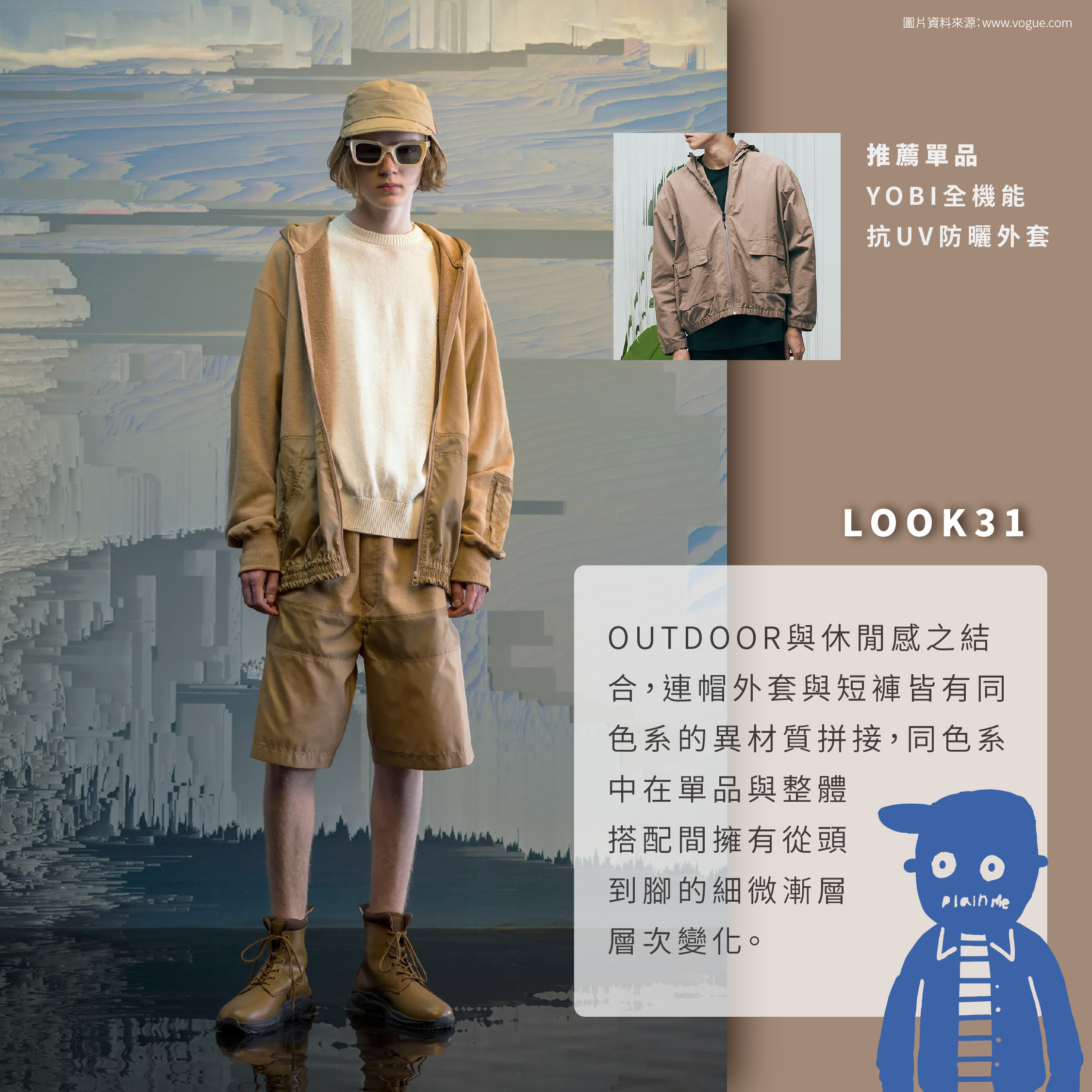 outdoor風格 休閒感穿搭