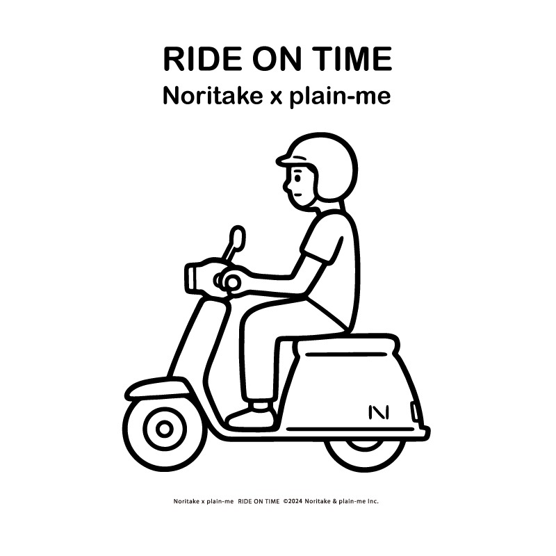 RIDE ON TIME：Noritake x plain-me 日本藝術家筆下的台灣街道與機車文化
